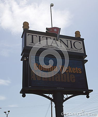 Titanic Museum, Branson Missouri Editorial Stock Photo